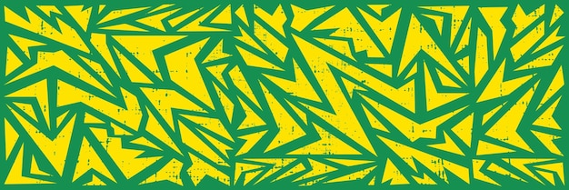 Abstract background pattern graphic in yellow and green color