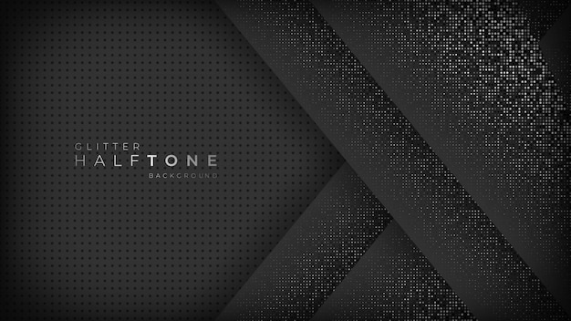 Vector abstract background or pattern with halftone elements