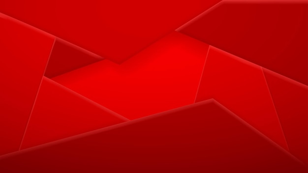 Vector abstract background of polygonal tiles in red colors