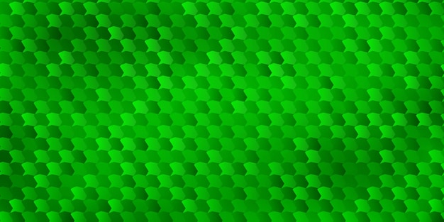 Abstract background of polygons fitted to each other in green colors