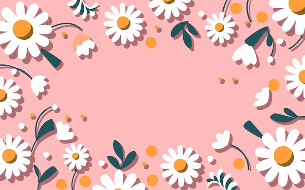 Vector abstract background poster floral