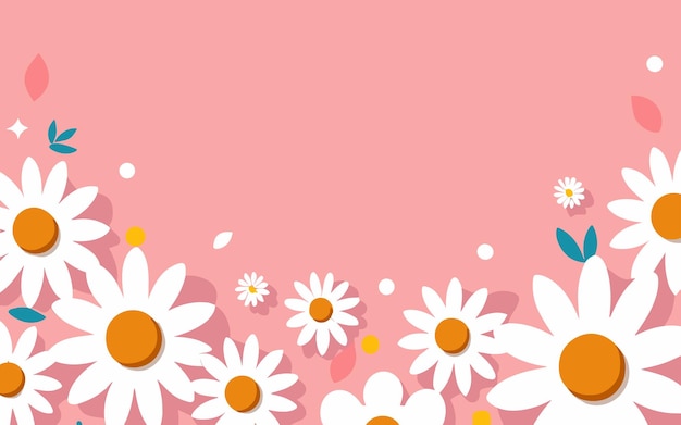 Abstract background poster floral