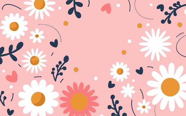 Vector abstract background poster floral