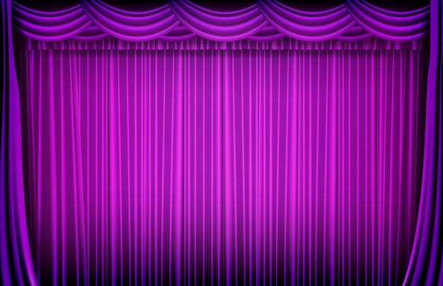 Abstract background of purple curtain