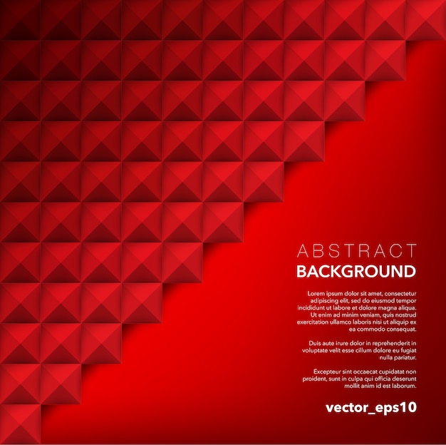 Abstract  background. Red geometric background. 