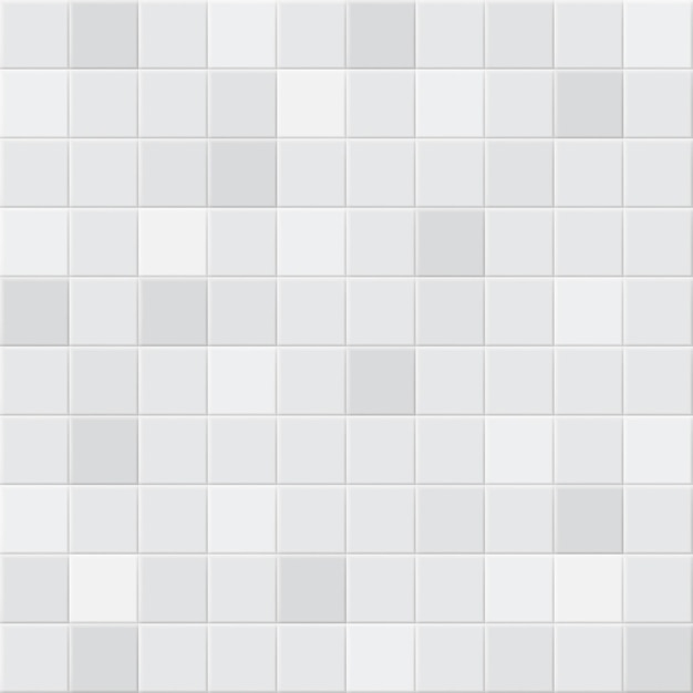 Vector abstract background or seamless pattern of tiles in white and gray colors