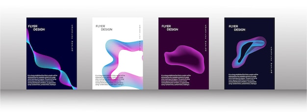 Абстрактная форма фона на обложке презентации книги Минимальный макет брошюры и современный отчет