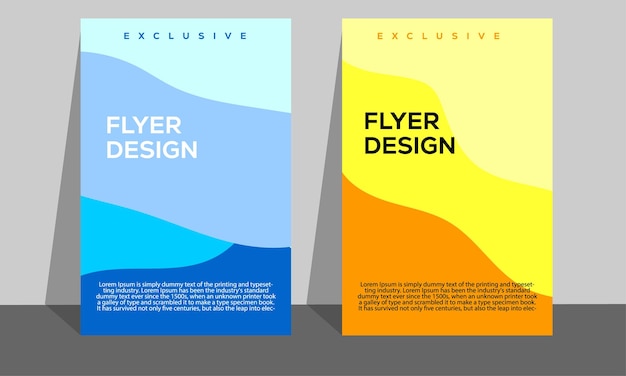Abstract background shape on cover book presentation Minimal brochure layout and modern report