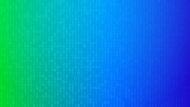 Abstract background of small rings and ellipses in green and blue colors
