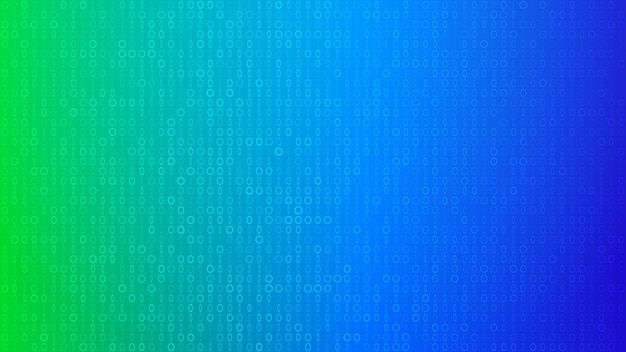 Abstract background of small rings and ellipses in green and blue colors