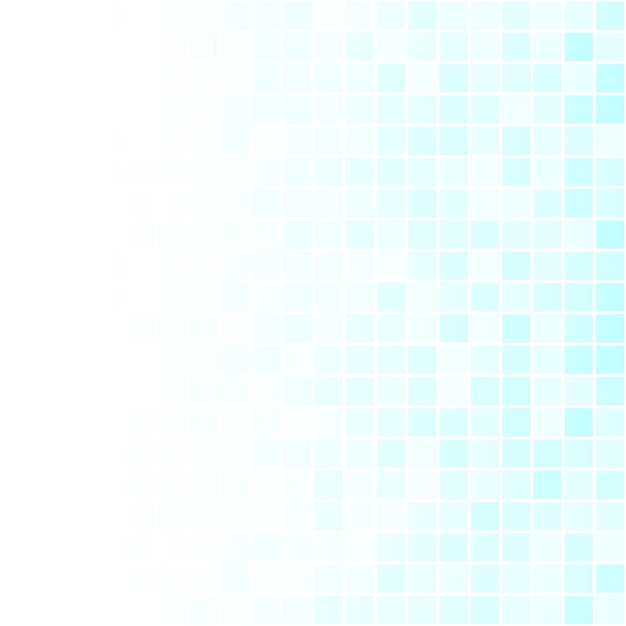 Abstract background of small squares in light blue colors with horizontal gradient