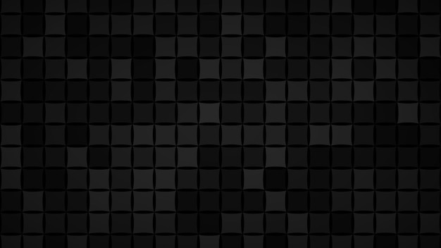 Vector abstract background of small squares or pixels in black and gray colors