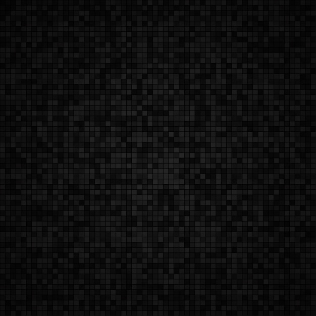 Abstract background of small squares or pixels in black and gray colors