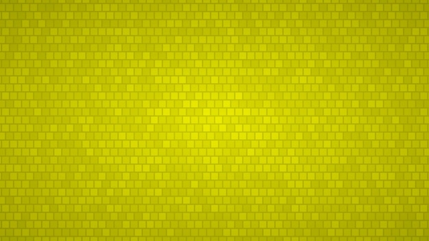 Vector abstract background of small squares in shades of yellow colors