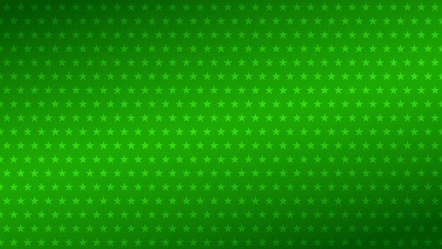Vector abstract background of small stars in green colors