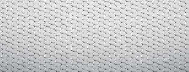 Abstract background of snake, dragon or fish scales in white and gray colors. Squama texture. Roof tiles.