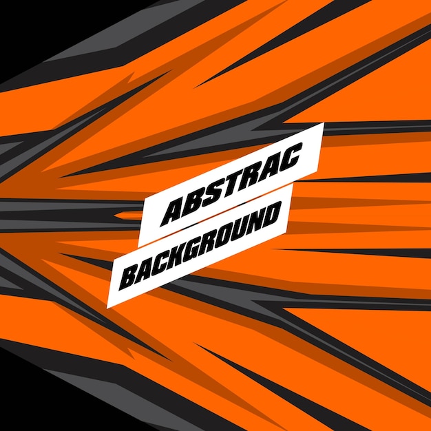 Abstract background for sports racing premium vector gray orange