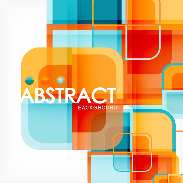 Abstract background square shapes geometric composition