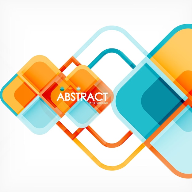 Abstract background square shapes geometric composition