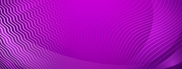 紫色の直線と波状の交差する線の抽象的な背景