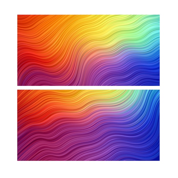 Abstract background. stripe line wallpaper. banner set colorful