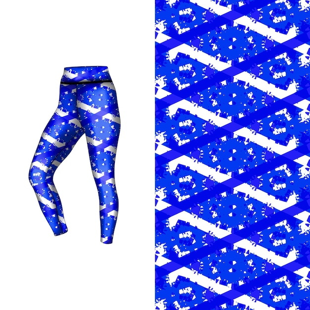 Abstract background style for sports leggings