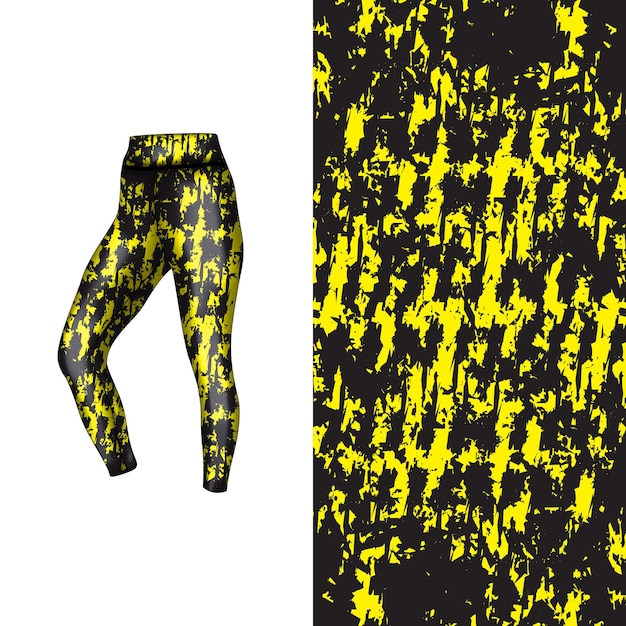 Vector abstract background style for sports leggings