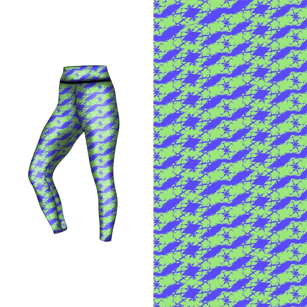 Abstract background style for sports leggings