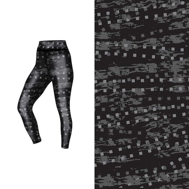 Abstract background style for sports leggings