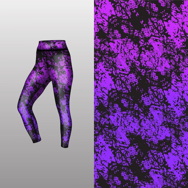 Abstract background style for sports leggings