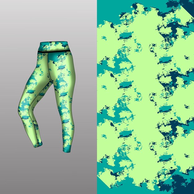 Абстрактный стиль фона для спортивных леггинсов