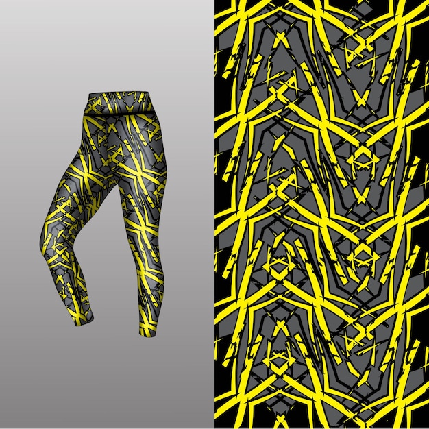 Abstract background style for sports leggings