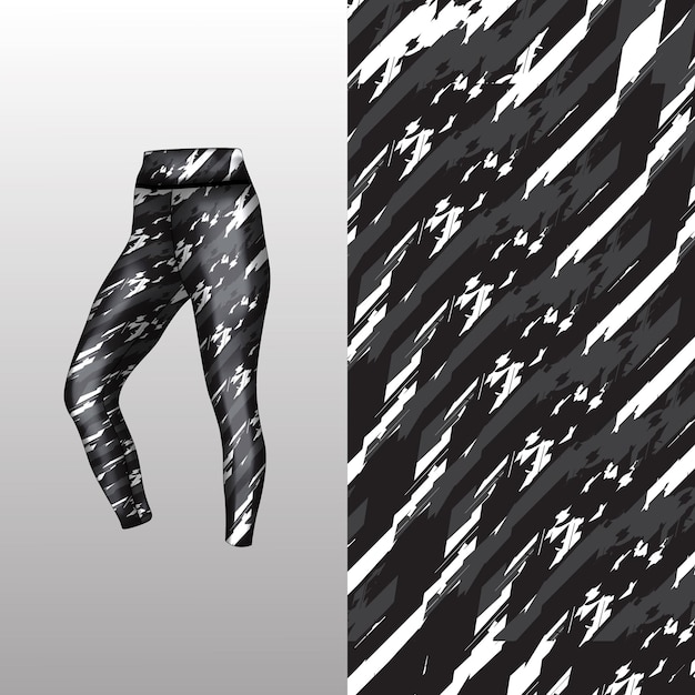 Abstract background style for sports leggings