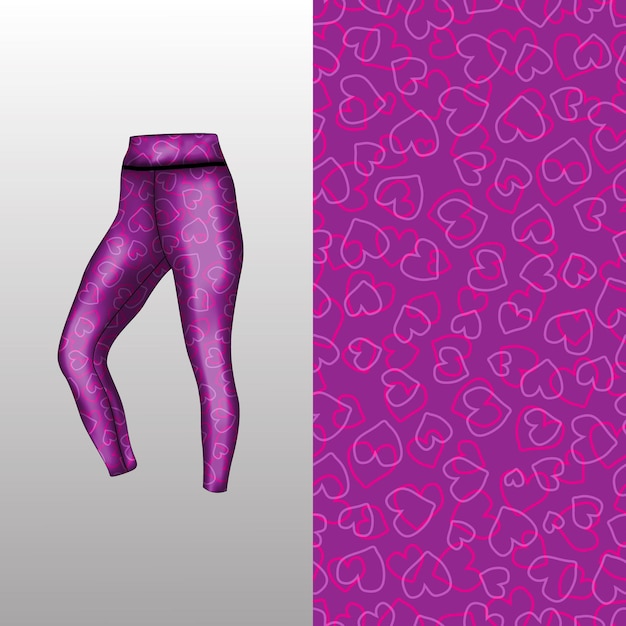 Vettore stile di sfondo astratto per leggings sportivi