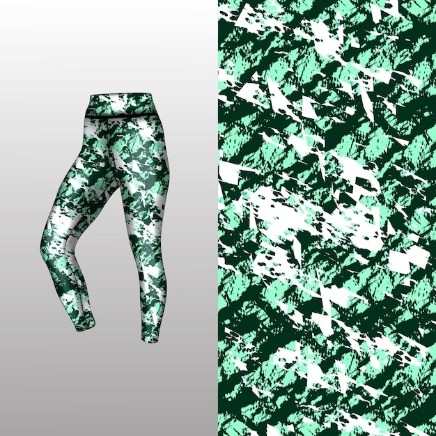 Abstract background style for sports leggings