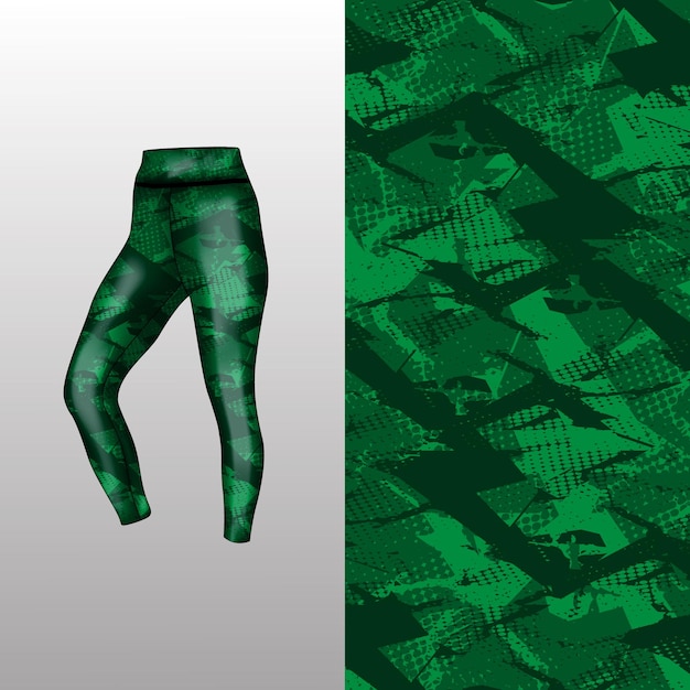 Premium Vector  Abstract background style for sports leggings