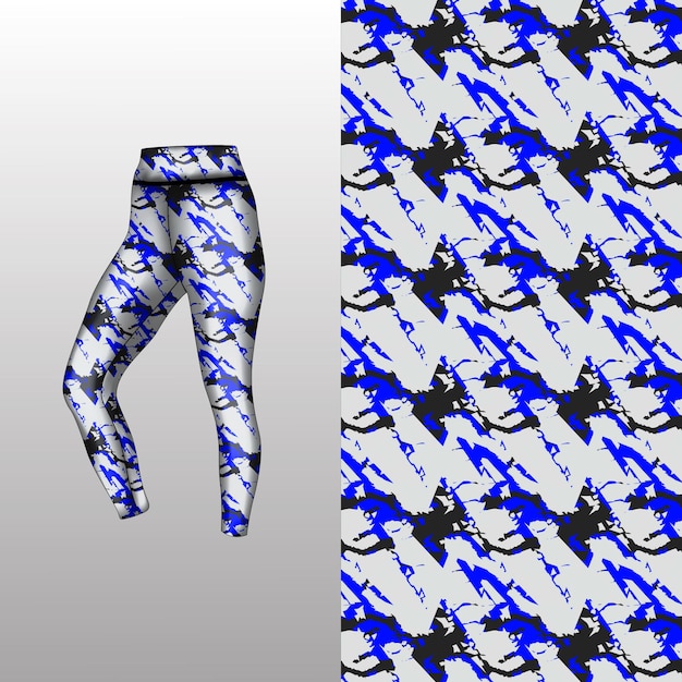 Abstract background style for sports leggings