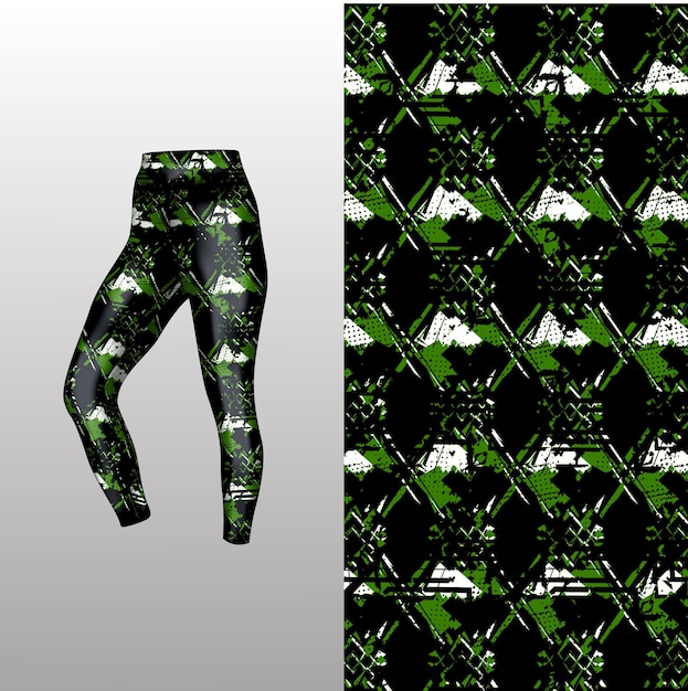 Abstract background style for sports leggings