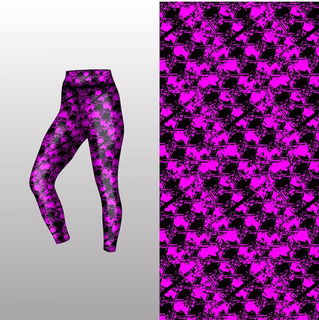 Abstract background style for sports leggings