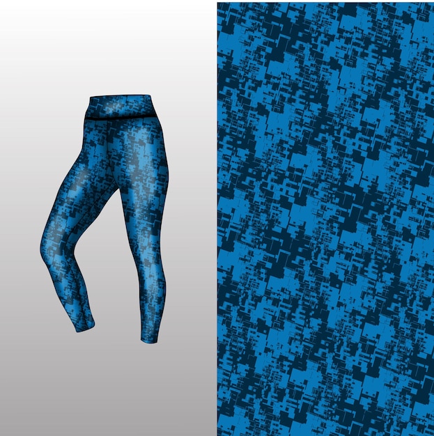 Abstract background style for sports leggings