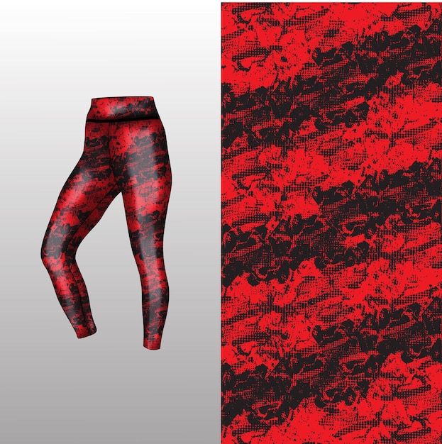 Abstract background style for sports leggings