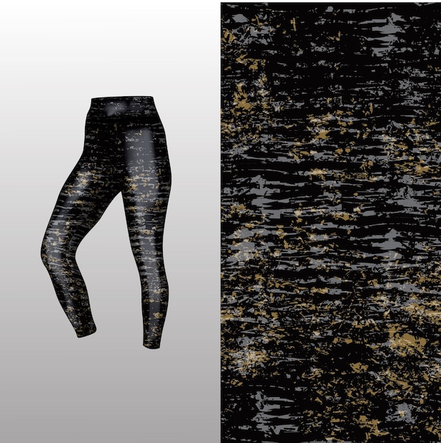 Abstract background style for sports leggings