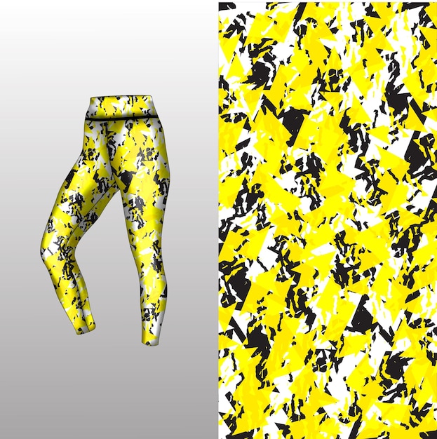 Abstract background style for sports leggings