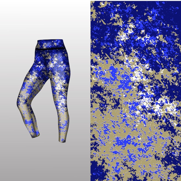 Vector abstract background style for sports leggings