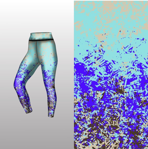 Abstract background style for sports leggings