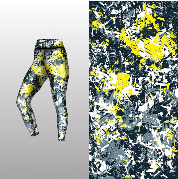 Abstract background style for sports leggings