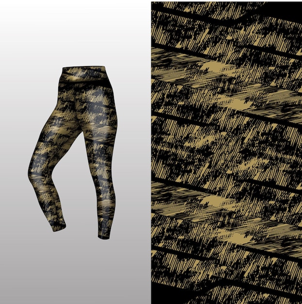 Abstract background style for sports leggings