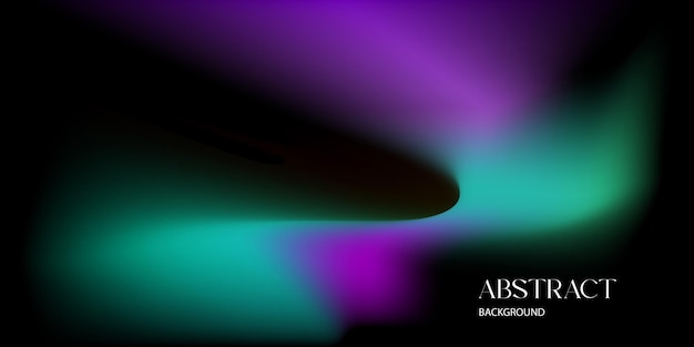 Abstract background template dark design neon violet and blue gradient color on black