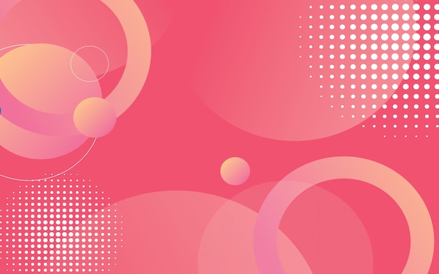 Vector abstract background template elegant circles layout