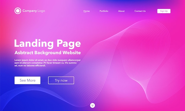 Abstract background. Template Landing Page websites.